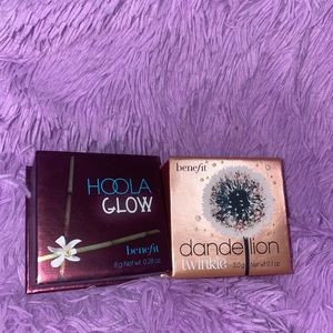 Two benefit cosmetics glow hoola and dandelion
